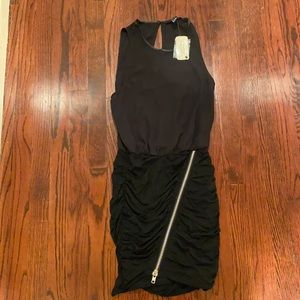 Black Forever 21 Zipper Dress Size S NWT